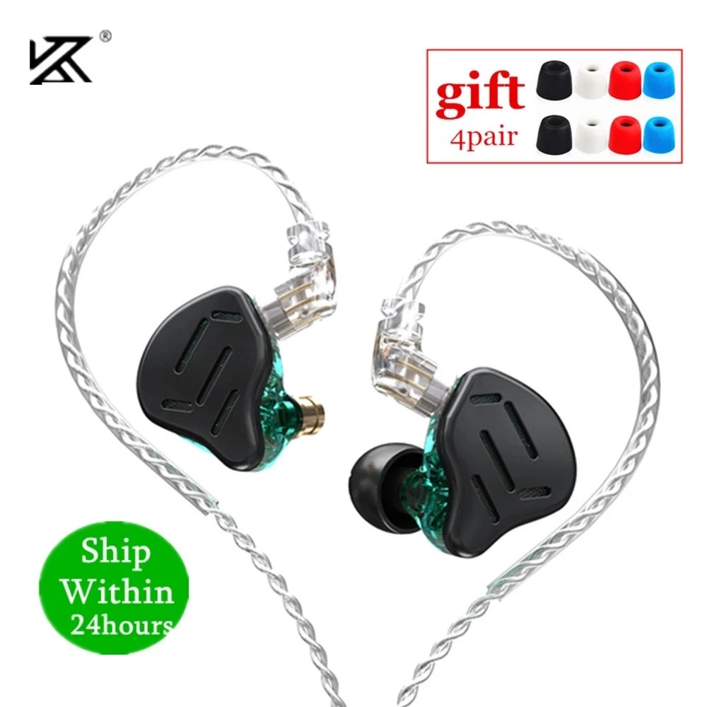 KZ-ZAX入耳HiFi耳機16單元圈鐵動鐵金屬耳機有線帶麥運動遊戲耳機