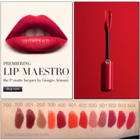 armani lip maestro 504