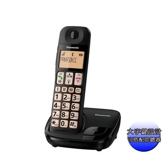 【含稅店】Panasonic國際牌 KX-TGE110TW / KX-TGE110 DECT大字體大按鈕數位無線電話
