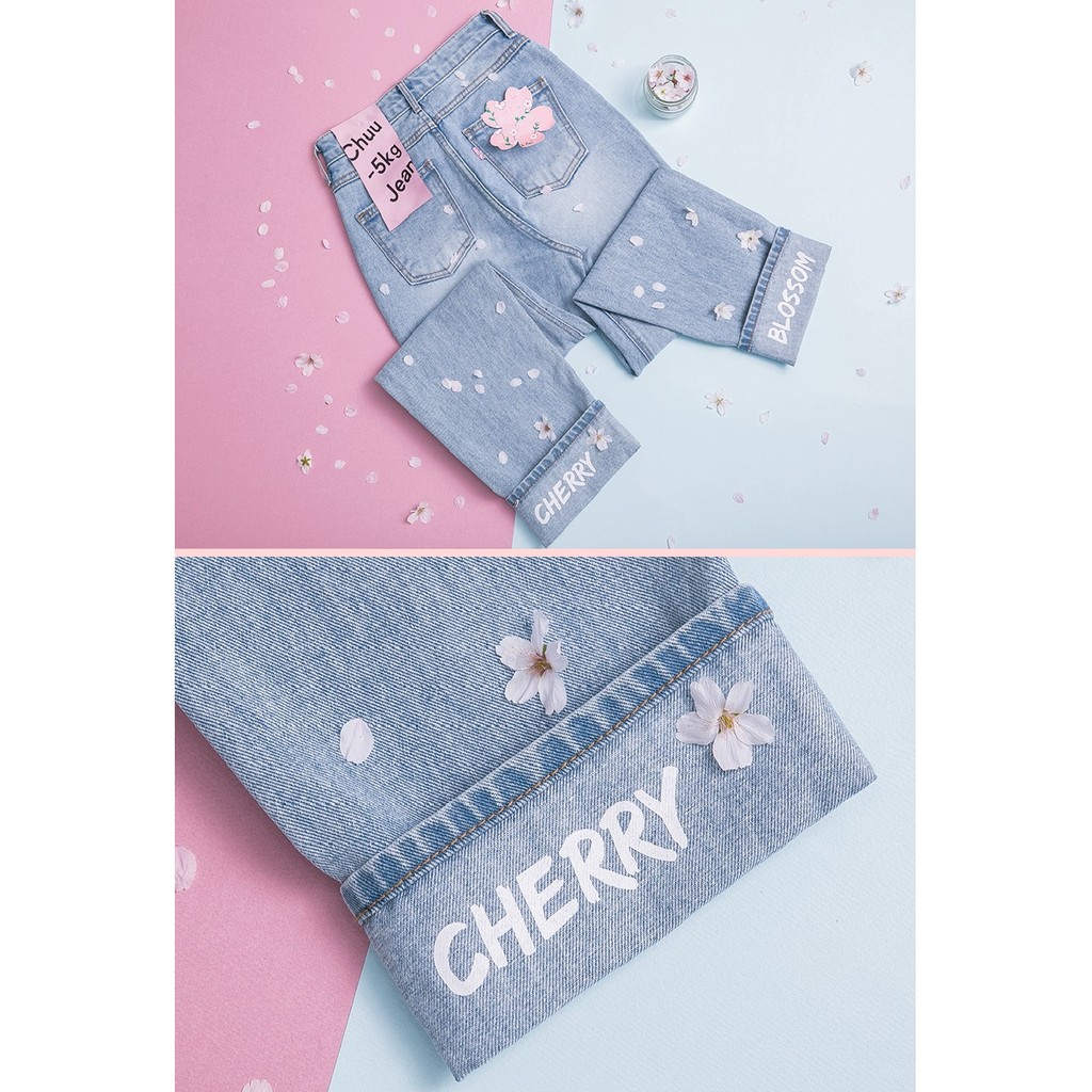 MissAKorea✈️預購✈️正韓-5kg魔法顯瘦牛仔褲Cherry Blossom JEANS vol.7🌸新款