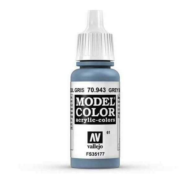 Acrylicos Vallejo 模型色彩 Model Color 061 70943 灰藍色 17ml
