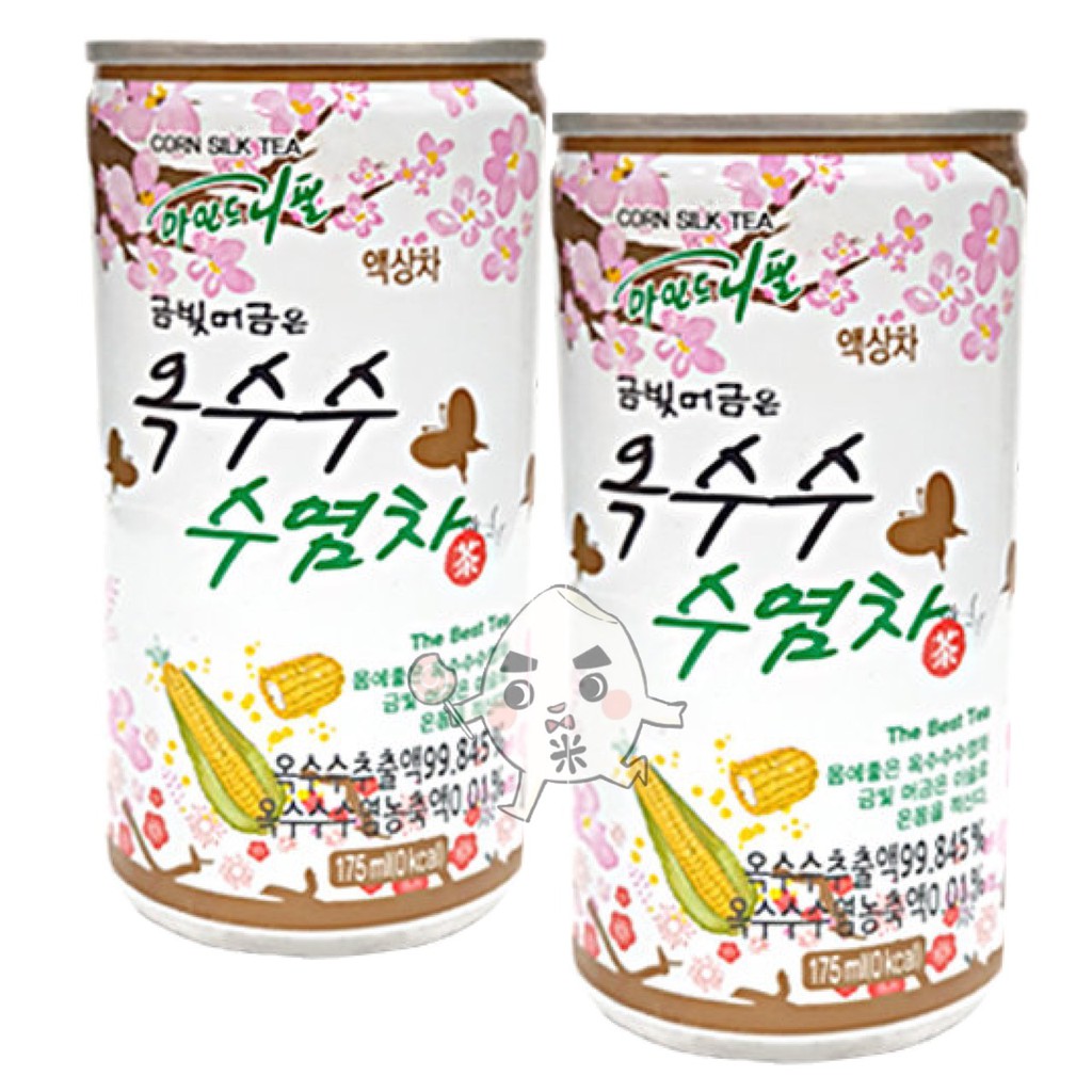 【米糖】韓國 玉米鬚茶 韓國玉米鬚茶 玉米茶 罐裝易開罐 175ml 玉米茶