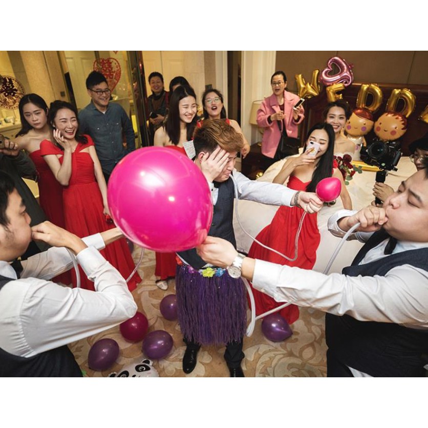 吹爆氣球 婚禮闖關道具 懲罰道具 婚禮小物 整新郎整伴郎 尾牙活動道具 派對道具 婚禮道具 親子遊戲 蝦皮購物