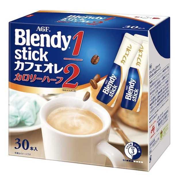 日本 AGF Blendy Stick 超低熱量 即溶咖啡 微糖 1/2 半糖拿鐵 歐蕾