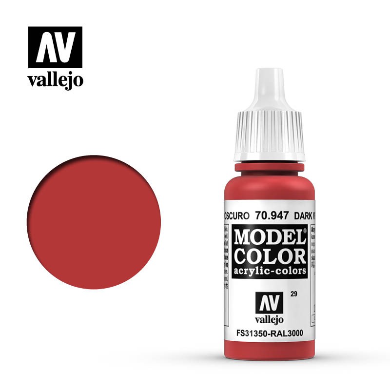 模界模型 Vallejo Model Color 偏暗朱紅色 29 蝦皮購物