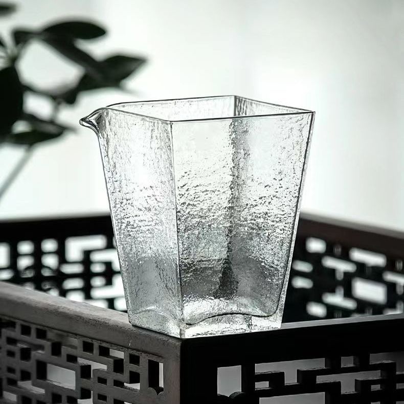 ❤jack*玻璃公道杯加厚耐熱單個日式茶具配件透明耐高溫茶海四方形分茶器