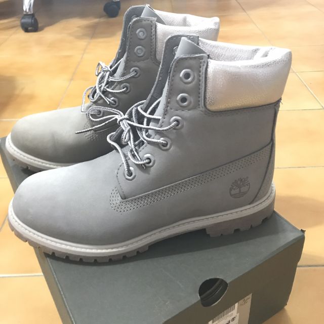 Timberland 正品 灰色 防水中筒靴