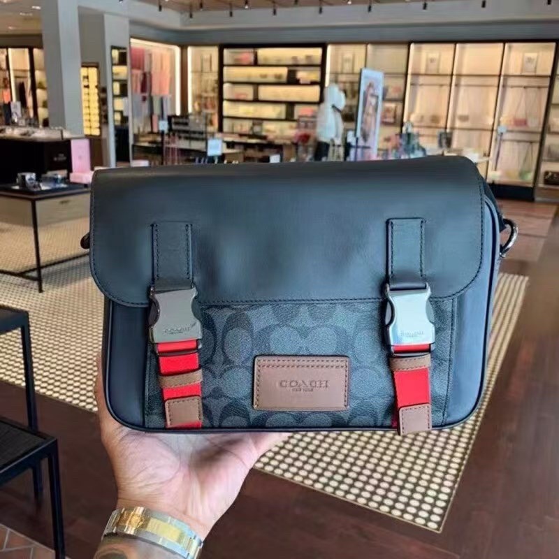 ［❤️COACH 美國正品］男士新款全皮翻蓋郵差包4021