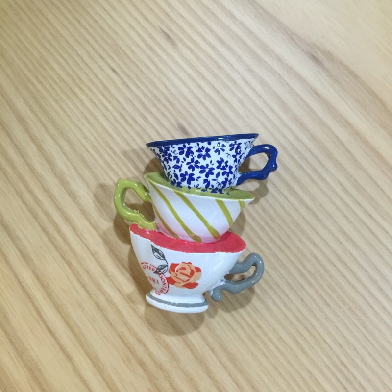 【全新】日本 afternoon tea杯子餐具樹脂立體冰箱磁鐵