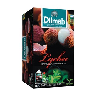 新貨到【即享萌茶洋行】Dilmah帝瑪荔枝口味紅茶20茶包/盒 促銷中
