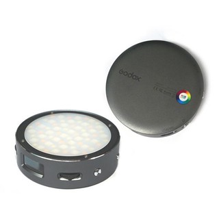 Godox 神牛 R1 灰色 圓形 RGB 迷你創意 LED 磁鐵吸附 39種特效 補光燈 [相機專家] [公司貨]