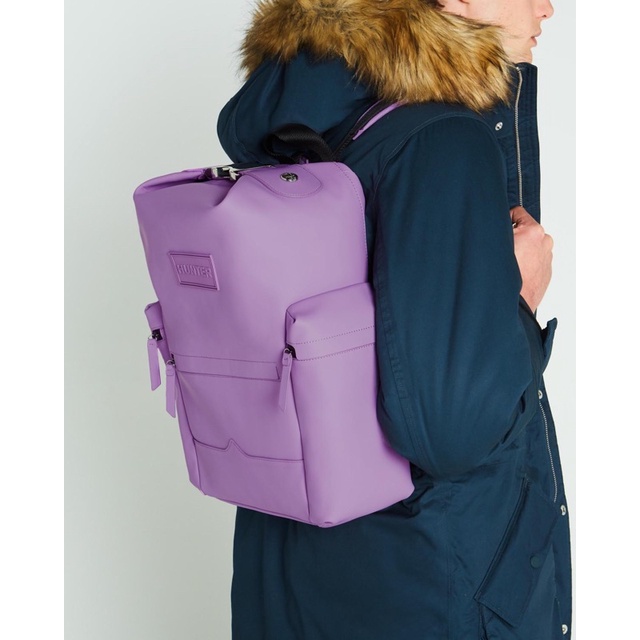 Hunter Original Top Clip Backpack Rubberised Leather（大）防水後背包