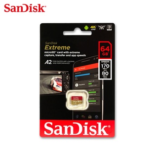 SanDisk 64G Extreme A2 micro SDXC UHS-I 傳輸速度170MB GoPro 記憶卡