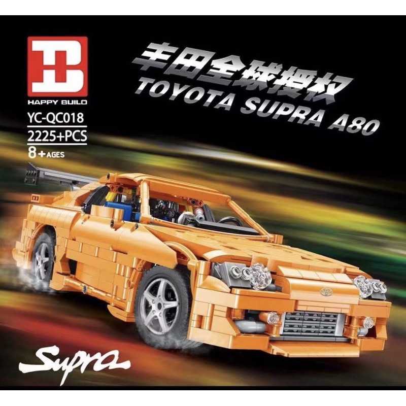 現貨- 信宇 YC-QC018 經典名車 豐田 Supra 牛魔王 （靜態版1:12）/相容樂高 5116