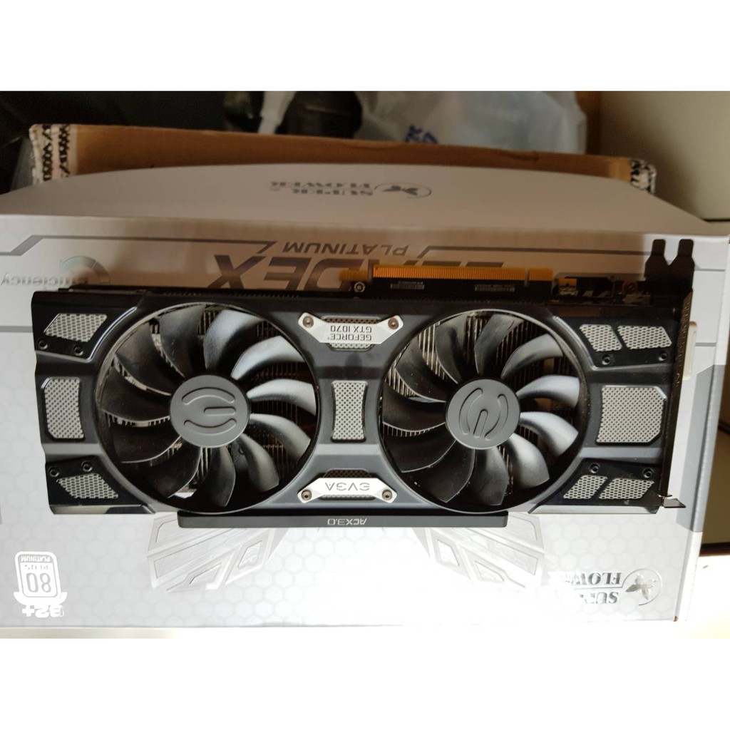 EVGA GTX1070 完整盒裝 外觀有矽油 可接受在下標 有圖看