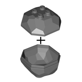 LEGO 樂高 深灰色 ROCK Boulder 岩石 一組 石頭 30293 30294 42284 42291