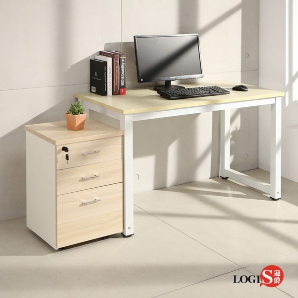 LOGIS 風尚工業風桌櫃組 加厚桌板 活動櫃 LS-612WX 抽屜櫃