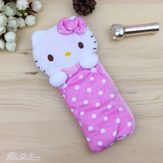 布偶的窩~ 正版授權 HELLO KITTY KT絨毛 筆袋 化妝包 萬用包 收納包 日本進口