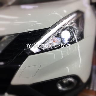小傑車燈-全新 BIG TIIDA 三色LED大燈 I TIIDA Sentra LIVINA TEANA