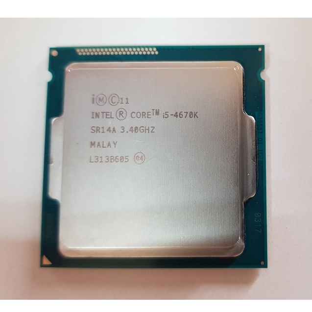 intel Core i5-4670 K 1150腳位 4核心 超頻 CPU+原廠銅芯散熱風扇 2手良品 i5-4690