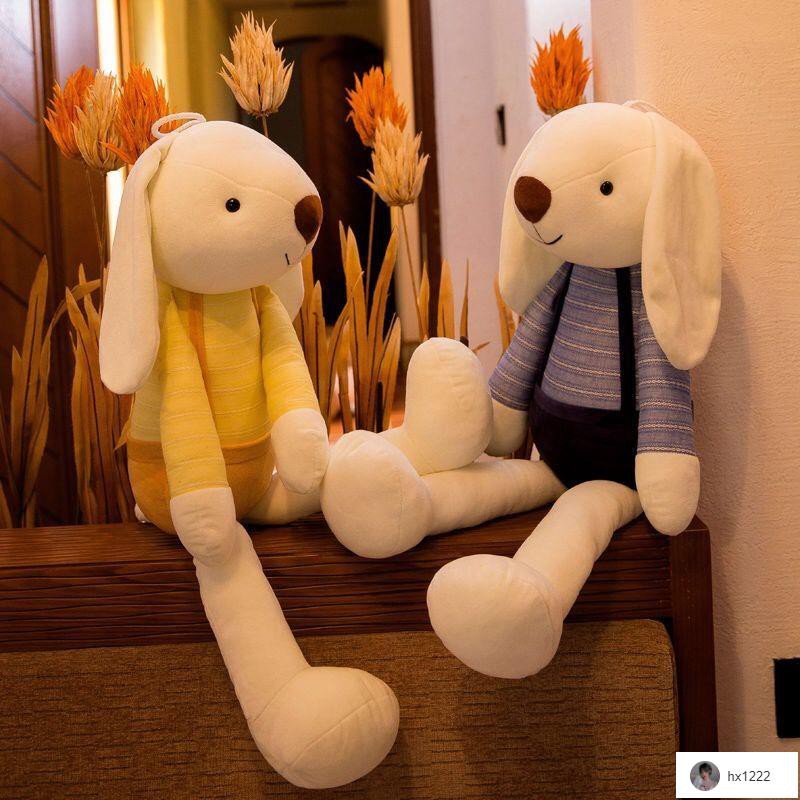 🎀多多🎀可愛韓國垂耳兔公仔毛絨玩具小兔子玩偶抱枕布娃娃送女孩生日禮物