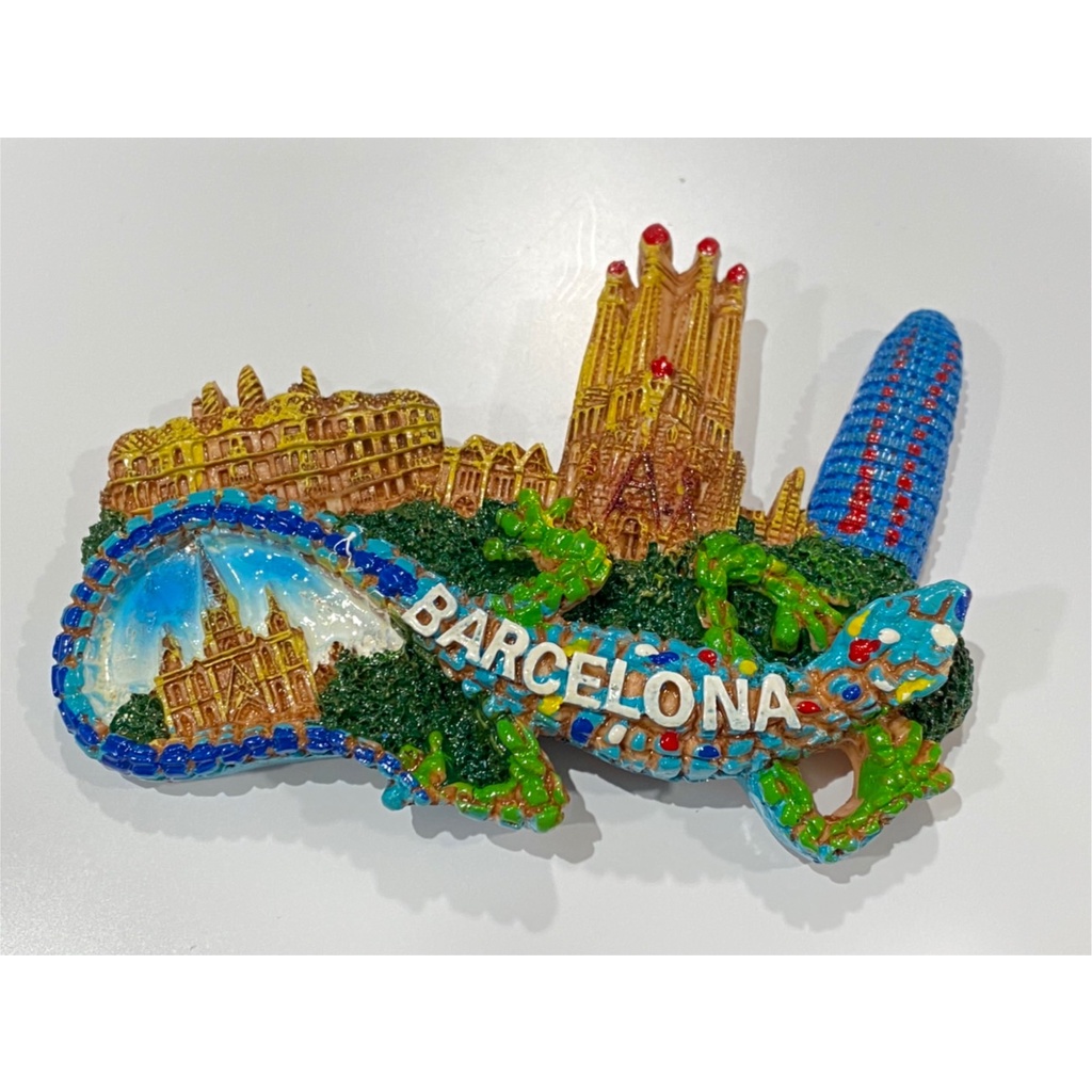 旅遊紀念品 西班牙 巴塞隆納  立體 磁鐵 冰箱貼 世界 旅行 Barcelona