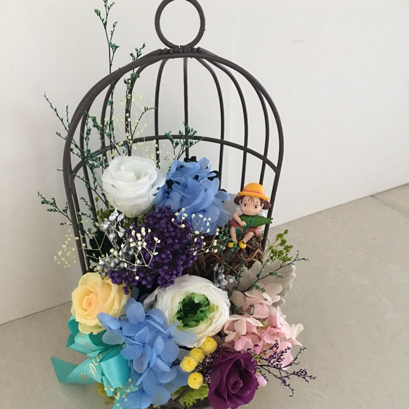 客訂鳥籠永生花創意禮 蝦皮購物
