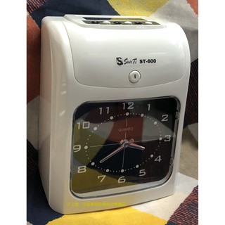 上堤┐SunTi ST-600 打卡鐘【 贈送 卡片.卡架 】六欄位指標雙色響鈴點陣快速列印(同JM S-300卡片卡架