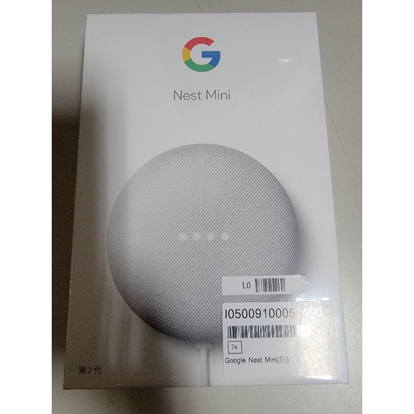 Google nest mini 2 （全新未拆，二代）碳粉白/石墨黑