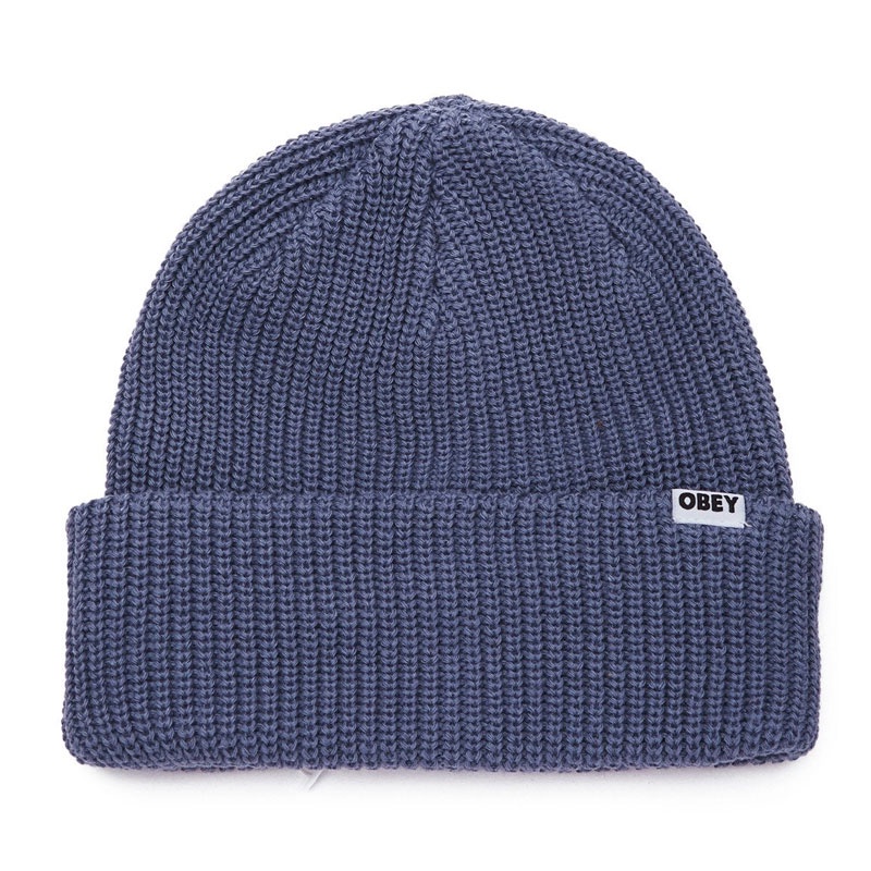 OBEY - 100030170 BOLD ORGANIC BEANIE 毛帽 / 針織帽 (灰藍色) 化學原宿