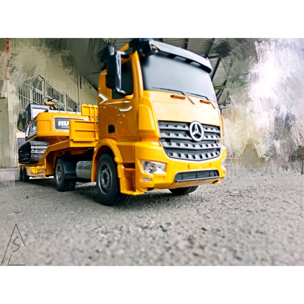 阿莎力正版授權benz Arocs 拖車賓士拖車卡車拖版車貨車連結車工程車 蝦皮購物