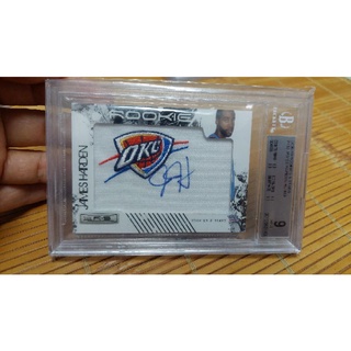 BGS鑑定9級，大鬍子哈登 2009 Rookie 新人 James Harden 隊徽球衣限量449張親筆簽名卡 RC