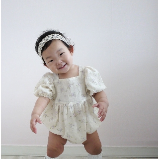 韓國版型 [B63.方領澎袖包屁洋裝 嬰兒版型] 洋裝版型 衣服版型 紙型 洋裁 手作服【The Cozy樂可】