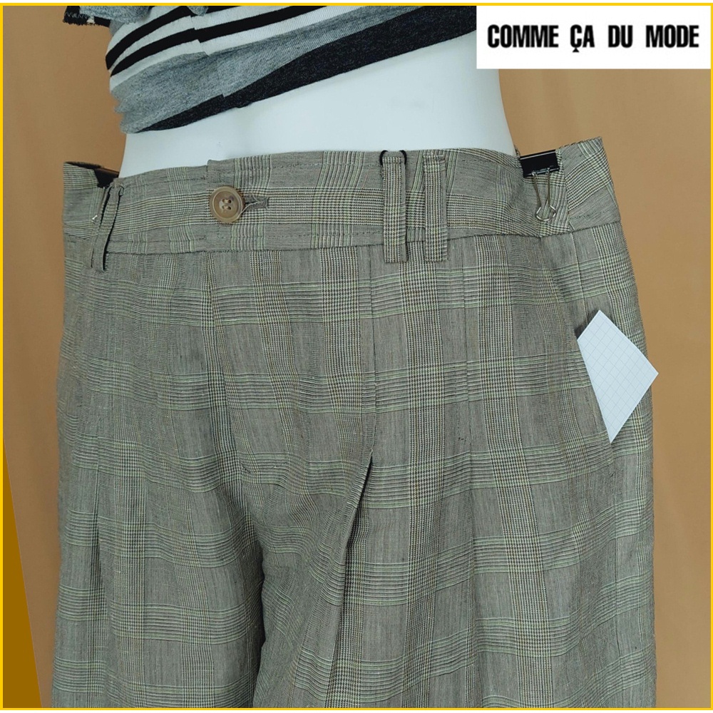 COMME CA 日本製 新品 格紋短褲 女 44號 大尺碼 日本品牌 COMME CA 英倫風 五分短褲 A5306C