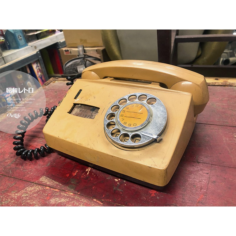 Artlife @ 中囯天津 郵电部 旧ロゴ 電話機 回転式 当時物 轉盤式 老電話