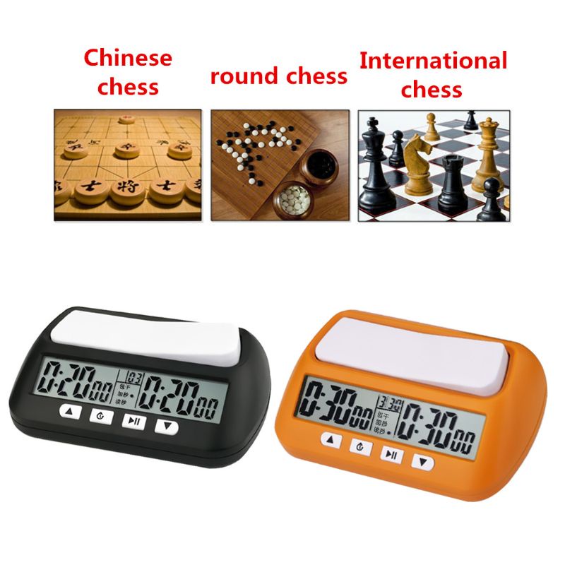 Fol 專業國際象棋時鐘緊湊型數字手錶倒數計時器電子棋盤遊戲獎勵比賽計時器