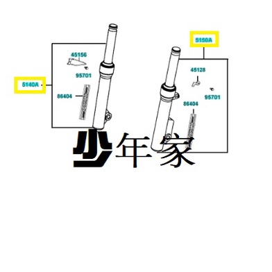 《少年家》光陽 原廠 LKC7 水鑽版 魅力 MANY MANY110 碟式 前避震器 前叉 避震器