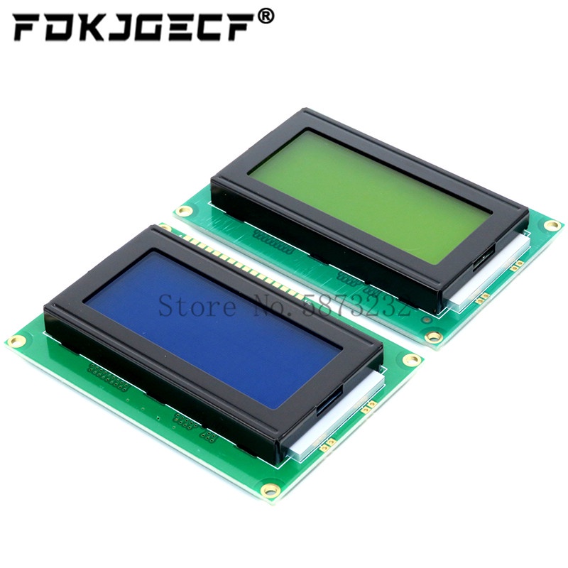 Dc 5V 藍色/黃色綠色黑光 1604 16*4 16x4 字符 LCD1604 Arduino 數字 LCD 屏幕顯