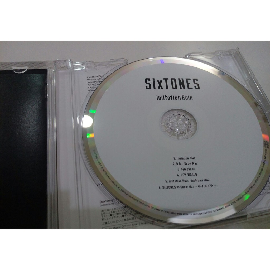 Sixtones Imitation Rain D D 通常盤初回仕樣日盤cd 周邊現貨 T2 蝦皮購物