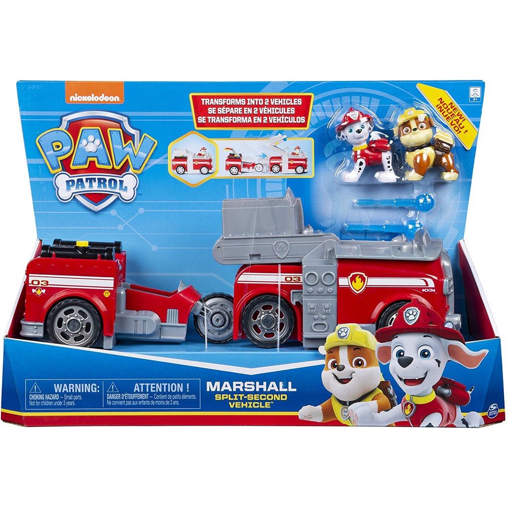 汪汪隊立大功 子母車車組合  毛毛 MARSHALL  (毛毛+小礫) paw patrol  正版公司貨