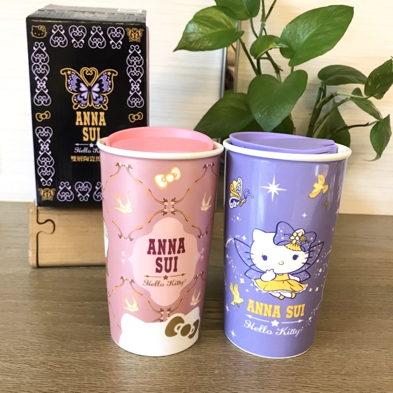 7 -11 Anna Sui &amp;Hello Kitty雙層陶瓷馬克杯