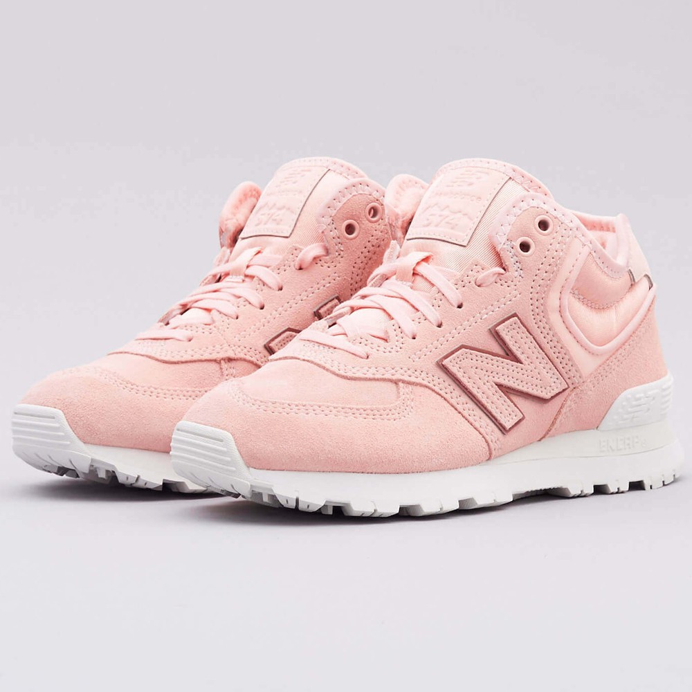 正品New Balance 574 女鞋粉紅麂皮高筒復古休閒運動鞋WH574BA B | 蝦皮購物