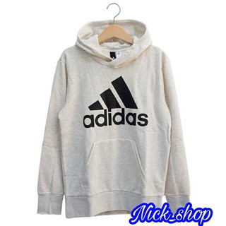 Adidas Essentials Pullover Hoodie 棉質 Logo 米白 帽T CE1933