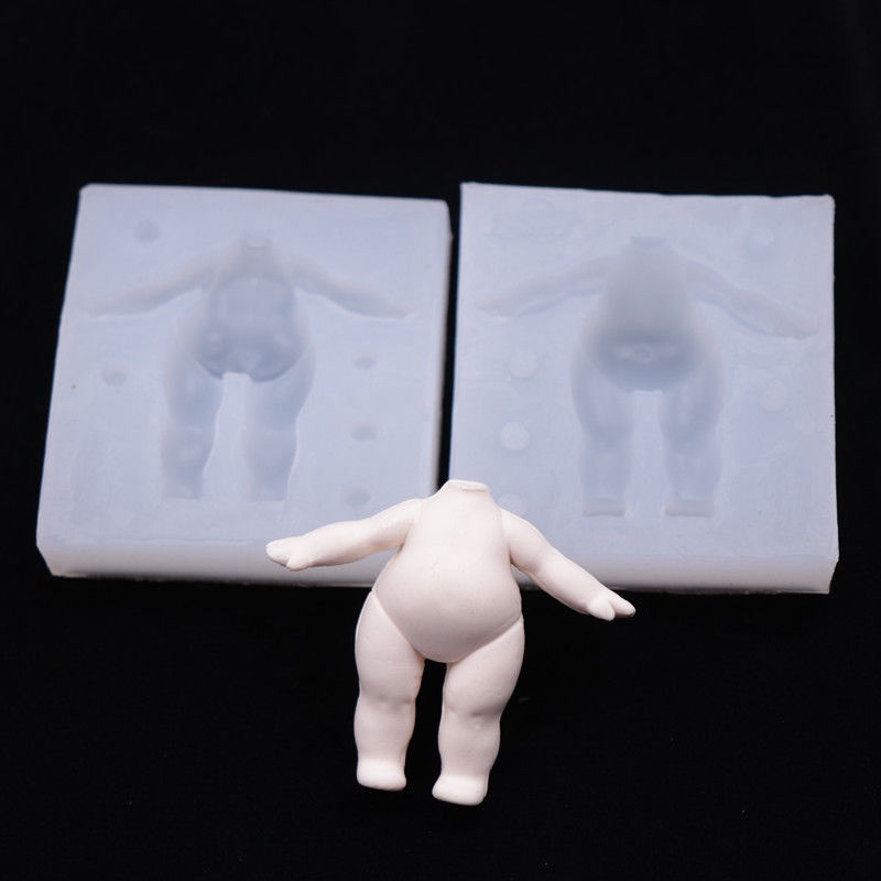 ♠♥超輕粘土軟陶Q版身體硅膠黏土模具身體模具翻糖 卡通人偶素體模具