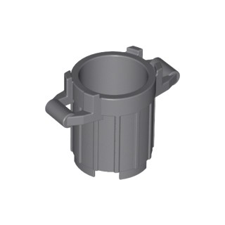 Lego 樂高 深灰色 垃圾桶 鐵桶 桶子 Dark Gray Container Trash Can 92926