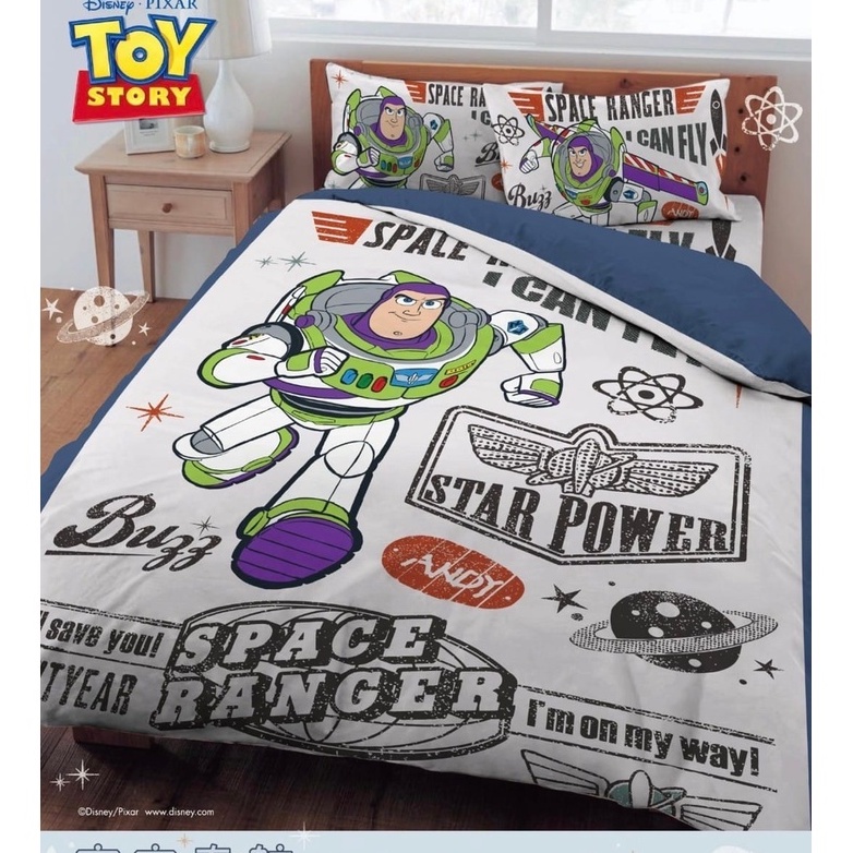 【玩具總動員宇宙奇航系列寢具】巴斯光年床包 玩具總動員 標準床包 雙人涼被 宇宙奇航 玩具總動員床包