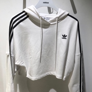 Adidas originals cropped hoodie 短版帽T 女 休閒 運動 透氣 訓練 ED7555