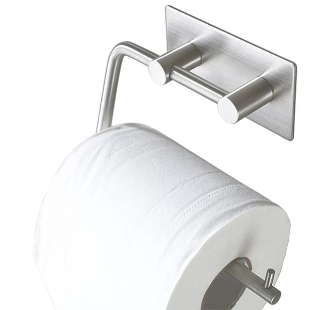 不銹鋼毛巾架3m無痕黏膠浴室纸巾架廁所捲紙架毛巾掛架衛生紙架 蝦皮購物