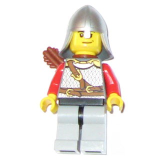 樂高人偶王 LEGO 城堡系列-紅獅國弓兵#7946  cas451
