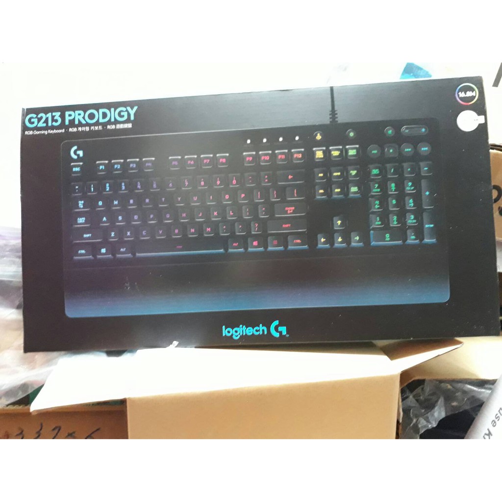 羅技 Logitech G213 遊戲 鍵盤 PRODIGY RGB 背光 媒體控制鍵 防潑 掌墊 黑色 保固2年